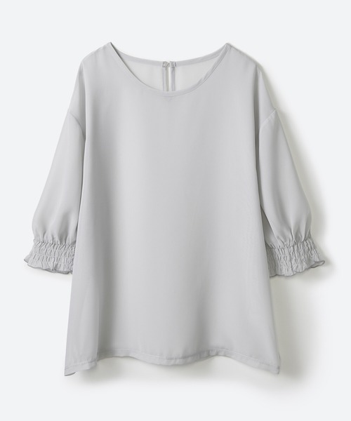 haco!（ハコ）の「上品な透け感が華やぎをプラスしてくれるシフォントップス＆ノースリーブカットソーセット（その他トップス・レディース・ライトグレー/ダークネイビー・SMALL/MEDIUM/LARGE/X-LARGE）」の16枚目の写真