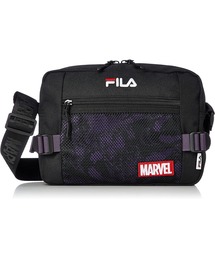 FILA（フィラ）の「【FILA×MARVEL/フィラ×マーベル】コラボ ワンポイント刺繍 メッシュポケット ショルダーバッグ（ショルダーバッグ・メンズ）」