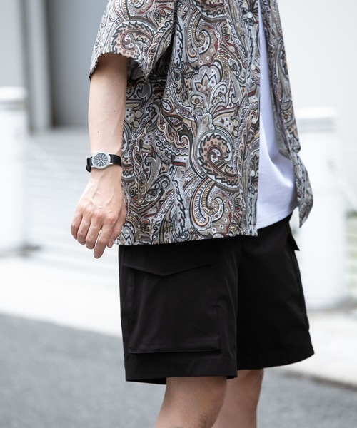 ITEMS URBANRESEARCH（アイテムズ アーバンリサーチ）の「ポリストレッチカーゴショートパンツ（その他パンツ・メンズ・ブラック/カーキ/ベージュ・MEDIUM/LARGE）」の14枚目の写真