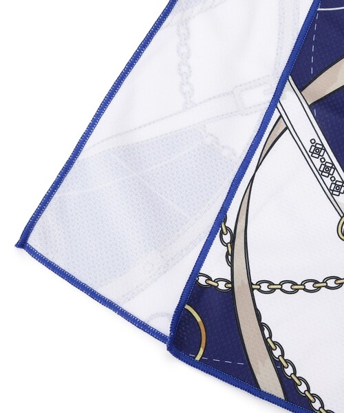 DRESKIP（ドレスキップ）の「◆ひんやりスカーフ ワイド（バンダナ/スカーフ・レディース・ブルー系/ベージュ系/ネイビー系・00）」の6枚目の写真