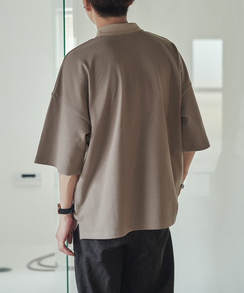 epnok(エプノック)の「ルーズカットポロシャツ(ポロシャツ・メンズ・グレイッシュブルー/グレイッシュベージュ・SMALL/MEDIUM/LARGE)」の16枚目の写真