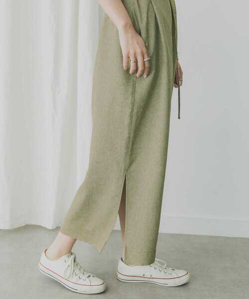 KBF+（ケービーエフプラス）の「KBF+　ショートスリーブUTILITYワンピース（ワンピース・レディース・ブラック/ベージュ/オリーブ・ONE）」の9枚目の写真