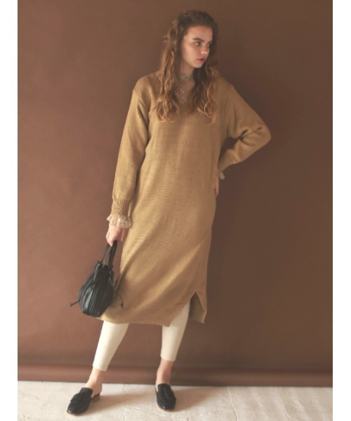 新品タグ付 AMAIL Vintage collardenim デニム ワンピ AMAIL（アマイル）の「Vintage collardenim dress（ワンピース