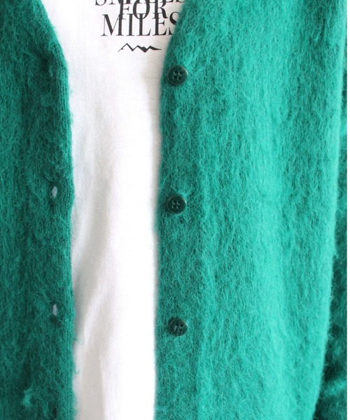 MANASTASH（マナスタッシュ）の「MANASTASH/マナスタッシュ　W's ABERDEEN KURTIGAN '21　ウィメンズ　アバディーン　カーディガン21（ニット/セーター・レディース・ブラック/ベージュ/グリーン/パープル・MEDIUM）」の7枚目の写真