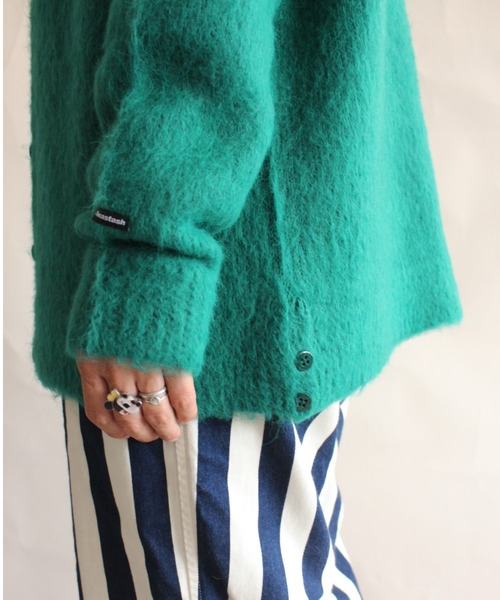 MANASTASH（マナスタッシュ）の「MANASTASH/マナスタッシュ　W's ABERDEEN KURTIGAN '21　ウィメンズ　アバディーン　カーディガン21（ニット/セーター・レディース・ブラック/ベージュ/グリーン/パープル・MEDIUM）」の5枚目の写真