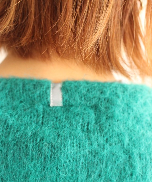 MANASTASH（マナスタッシュ）の「MANASTASH/マナスタッシュ　W's ABERDEEN KURTIGAN '21　ウィメンズ　アバディーン　カーディガン21（ニット/セーター・レディース・ブラック/ベージュ/グリーン/パープル・MEDIUM）」の6枚目の写真