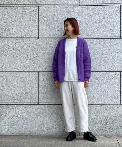 MANASTASH（マナスタッシュ）の「MANASTASH/マナスタッシュ　W's ABERDEEN KURTIGAN '21　ウィメンズ　アバディーン　カーディガン21（ニット/セーター・レディース・ブラック/ベージュ/グリーン/パープル・MEDIUM）」の15枚目の写真