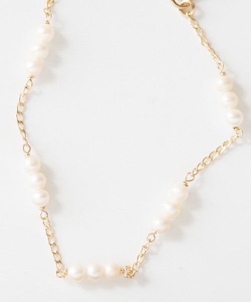 JUICY ROCK（ジューシーロック）の「K14gold-filled 淡水パールブレスレット2（ブレスレット・レディース・ゴールド・ONE SIZE）」の3枚目の写真