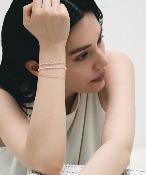 JUICY ROCK（ジューシーロック）の「K14gold-filled 淡水パールブレスレット2（ブレスレット・レディース・ゴールド・ONE SIZE）」の5枚目の写真