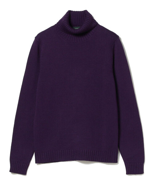 ZANONE（ザノーネ）の「ZANONE / 別注 5ゲージ タートルネックニット（ニット/セーター・メンズ・パープル/ホワイト/ブラック/ブルー系その他3/ダークブラウン・46/48/52/50/44）」の8枚目の写真