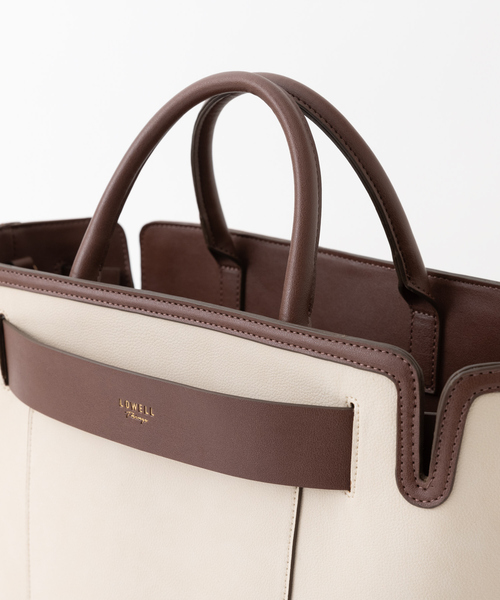 LOWELL things（ロウェル　シングス）の「★【WEB限定】２WAYオープントートミニ（トートバッグ・レディース・ブラック/アイボリー/ブラウン/ライトグレー/オフホワイト/オレンジ系その他/ベージュ系その他/ブラック系その他・フリー）」の18枚目の写真