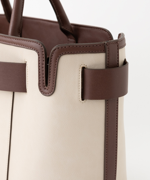 LOWELL things（ロウェル　シングス）の「★【WEB限定】２WAYオープントートミニ（トートバッグ・レディース・ブラック/アイボリー/ブラウン/ライトグレー/オフホワイト/オレンジ系その他/ベージュ系その他/ブラック系その他・フリー）」の17枚目の写真