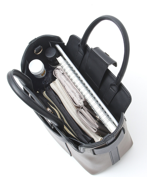 LOWELL things（ロウェル　シングス）の「★【WEB限定】２WAYオープントートミニ（トートバッグ・レディース・ブラック/アイボリー/ブラウン/ライトグレー/オフホワイト/オレンジ系その他/ベージュ系その他/ブラック系その他・フリー）」の13枚目の写真