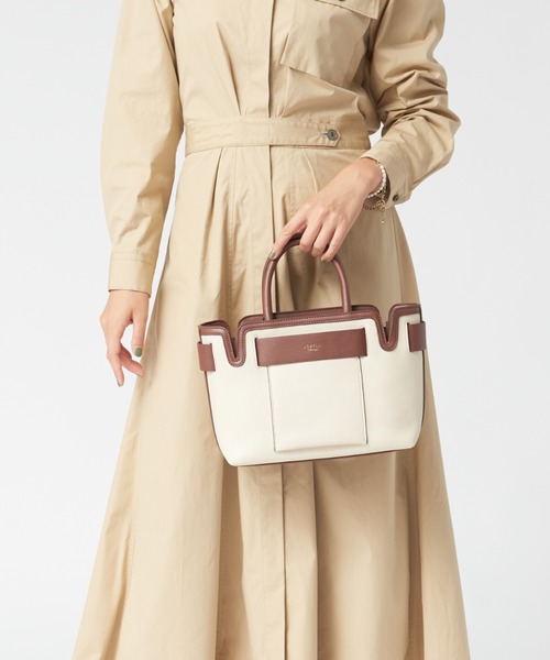 LOWELL things（ロウェル　シングス）の「★【WEB限定】２WAYオープントートミニ（トートバッグ・レディース・ブラック/アイボリー/ブラウン/ライトグレー/オフホワイト/オレンジ系その他/ベージュ系その他/ブラック系その他・フリー）」の3枚目の写真