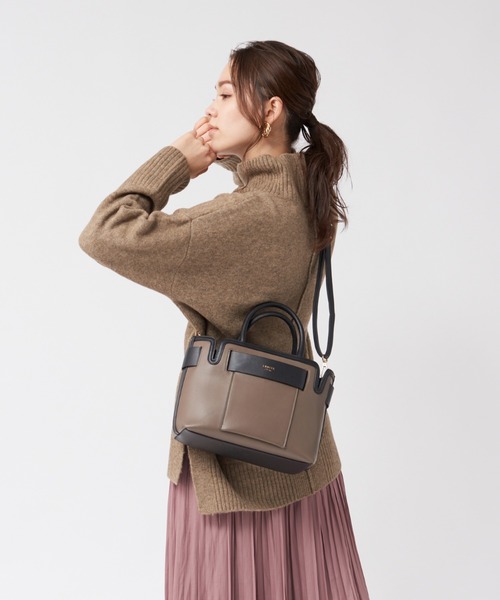 LOWELL things（ロウェル　シングス）の「★【WEB限定】２WAYオープントートミニ（トートバッグ・レディース・ブラック/アイボリー/ブラウン/ライトグレー/オフホワイト/オレンジ系その他/ベージュ系その他/ブラック系その他・フリー）」の9枚目の写真