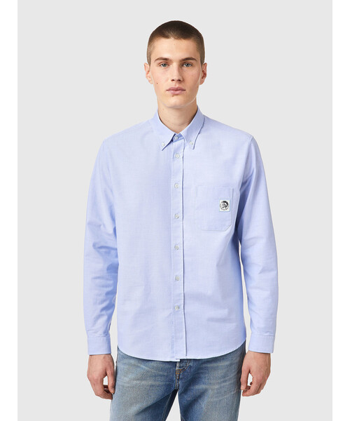 DIESEL（ディーゼル）の「メンズ シャツ オックスフォードシャツ ボタンダウンカラー（シャツ/ブラウス・メンズ・イエロー/ライトブルー・MEDIUM/LARGE/X-SMALL/X-LARGE/SMALL/XX-LARGE）」の8枚目の写真