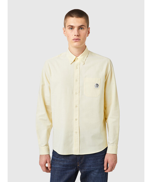 DIESEL（ディーゼル）の「メンズ シャツ オックスフォードシャツ ボタンダウンカラー（シャツ/ブラウス・メンズ・イエロー/ライトブルー・MEDIUM/LARGE/X-SMALL/X-LARGE/SMALL/XX-LARGE）」の9枚目の写真