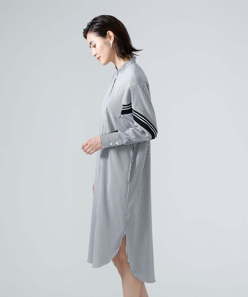 CAST:（キャストコロン）の「ストライプロングワンピース（ワンピース・レディース・ネイビー・S/M）」の6枚目の写真