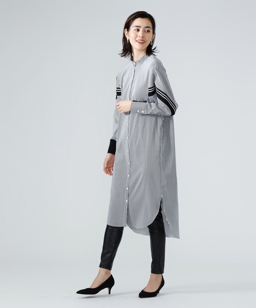 CAST:（キャストコロン）の「ストライプロングワンピース（ワンピース・レディース・ネイビー・S/M）」の14枚目の写真