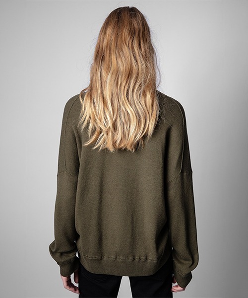 ZADIG&VOLTAIRE（ザディグ　エ　ヴォルテール）の「BRUMY CO（ニット/セーター・レディース・カーキ・M/XS/S）」の3枚目の写真