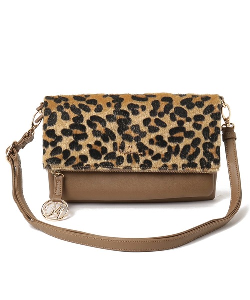 Pi（ピーアイ）の「クラッチにもなるレザー調合皮フラップショルダー　新柄登場（ショルダーバッグ・レディース・ホワイト/ブラウン系その他/ブルー/アイボリー・フリー）」の15枚目の写真