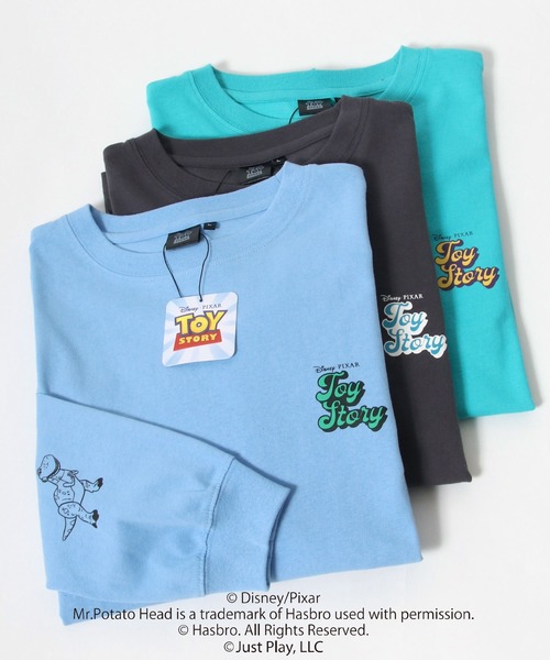 セール Disney Pixar Toy Story アニメキャラクターグラフィック袖プリントロンｔ Tシャツ カットソー Disney ディズニー のファッション通販 Zozotown