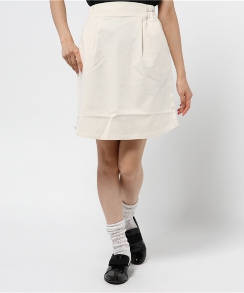 Kastane（カスタネ）の「【Kastane】台形タックミニスカート（スカート・レディース・グレー/ホワイト/ボルドー/ダークブルー・FREE）」の17枚目の写真