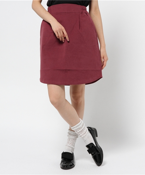 Kastane（カスタネ）の「【Kastane】台形タックミニスカート（スカート・レディース・グレー/ホワイト/ボルドー/ダークブルー・FREE）」の18枚目の写真