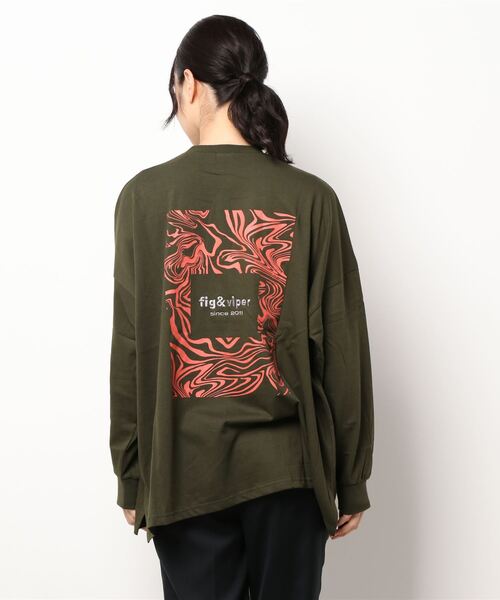 FIG&VIPER（フィグアンドバイパー）の「Vortex BIGロンT（Tシャツ/カットソー・レディース・ベージュ/カーキ/ダークグレー・FREE）」の6枚目の写真