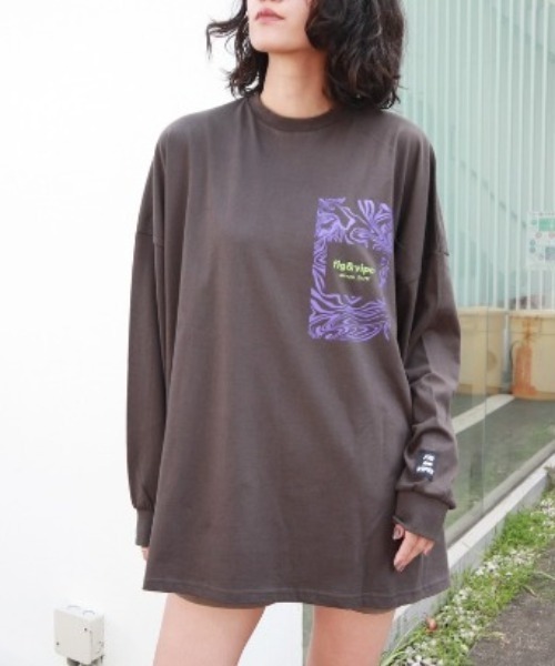 FIG&VIPER（フィグアンドバイパー）の「Vortex BIGロンT（Tシャツ/カットソー・レディース・ベージュ/カーキ/ダークグレー・FREE）」の2枚目の写真