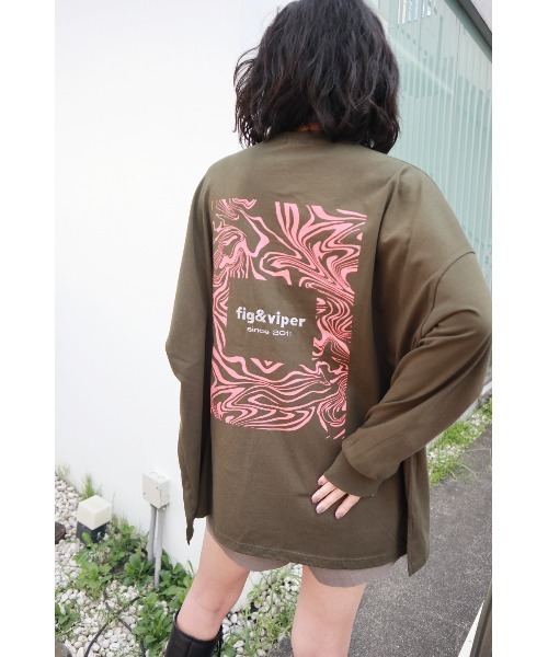 FIG&VIPER（フィグアンドバイパー）の「Vortex BIGロンT（Tシャツ/カットソー・レディース・ベージュ/カーキ/ダークグレー・FREE）」の22枚目の写真