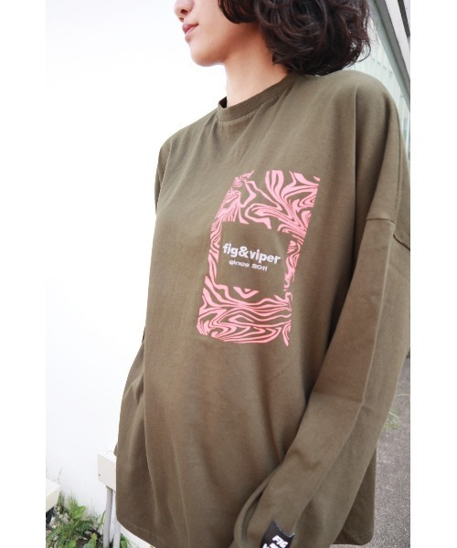 FIG&VIPER（フィグアンドバイパー）の「Vortex BIGロンT（Tシャツ/カットソー・レディース・ベージュ/カーキ/ダークグレー・FREE）」の21枚目の写真