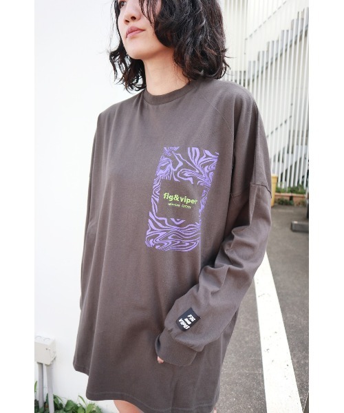 FIG&VIPER（フィグアンドバイパー）の「Vortex BIGロンT（Tシャツ/カットソー・レディース・ベージュ/カーキ/ダークグレー・FREE）」の10枚目の写真