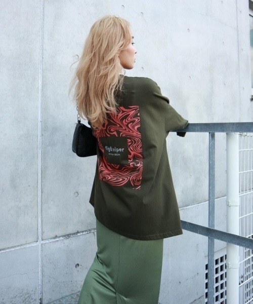 FIG&VIPER（フィグアンドバイパー）の「Vortex BIGロンT（Tシャツ/カットソー・レディース・ベージュ/カーキ/ダークグレー・FREE）」の8枚目の写真