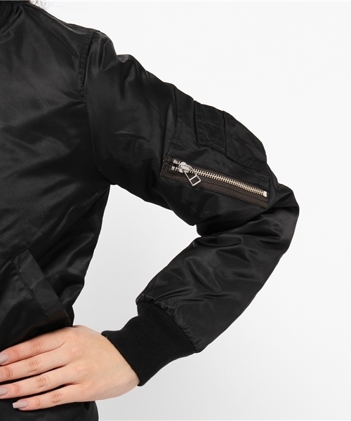 BAYFLOW(ベイフロー)の「BAYFLOW/【KIFFE(キッフェ)】 MA-1(ミリタリージャケット・レディース・ブラック/ネイビー・MEDIUM/SMALL)」の10枚目の写真