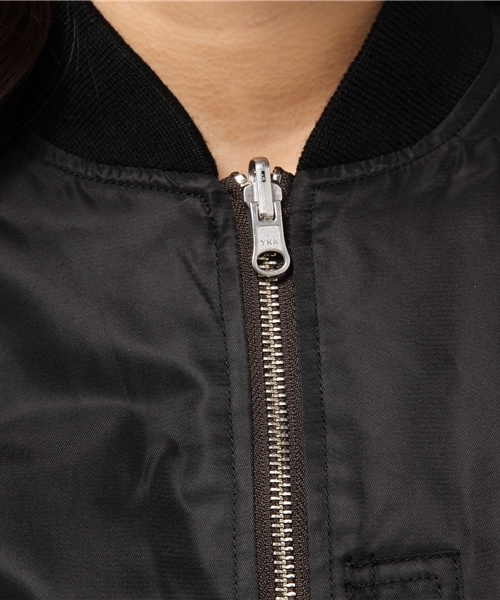 BAYFLOW(ベイフロー)の「BAYFLOW/【KIFFE(キッフェ)】 MA-1(ミリタリージャケット・レディース・ブラック/ネイビー・MEDIUM/SMALL)」の13枚目の写真