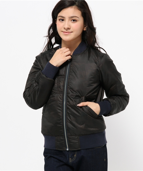 BAYFLOW(ベイフロー)の「BAYFLOW/【KIFFE(キッフェ)】 MA-1(ミリタリージャケット・レディース・ブラック/ネイビー・MEDIUM/SMALL)」の8枚目の写真