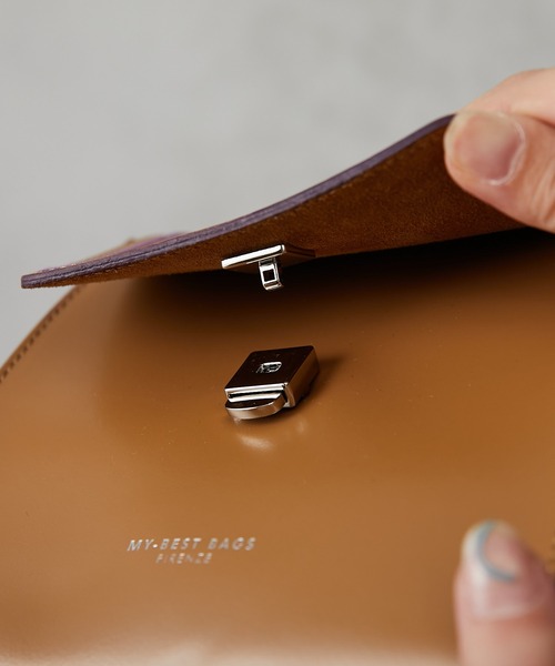 ear PAPILLONNER（イアパピヨネ）の「【MY BEST BAGS(マイベストバッグス）】 ミニボックスショルダーバッグ（ショルダーバッグ・レディース・キャメル/ブラック・FREE）」の19枚目の写真