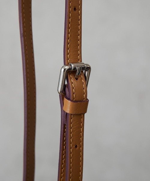 ear PAPILLONNER（イアパピヨネ）の「【MY BEST BAGS(マイベストバッグス）】 ミニボックスショルダーバッグ（ショルダーバッグ・レディース・キャメル/ブラック・FREE）」の5枚目の写真