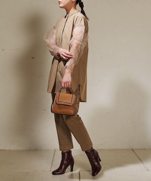 ear PAPILLONNER（イアパピヨネ）の「【MY BEST BAGS(マイベストバッグス）】 ミニボックスショルダーバッグ（ショルダーバッグ・レディース・キャメル/ブラック・FREE）」の21枚目の写真