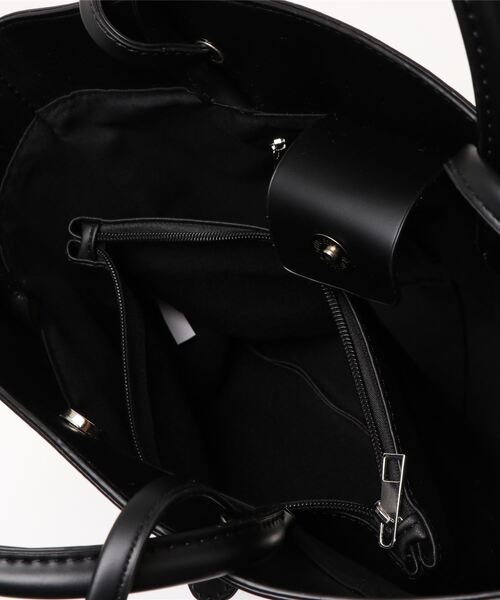 Settimissimo（セッティミッシモ）の「ポーチ付き2WAYハンドルバッグ（ハンドバッグ・レディース・ブラック/キャメル・FREE）」の3枚目の写真