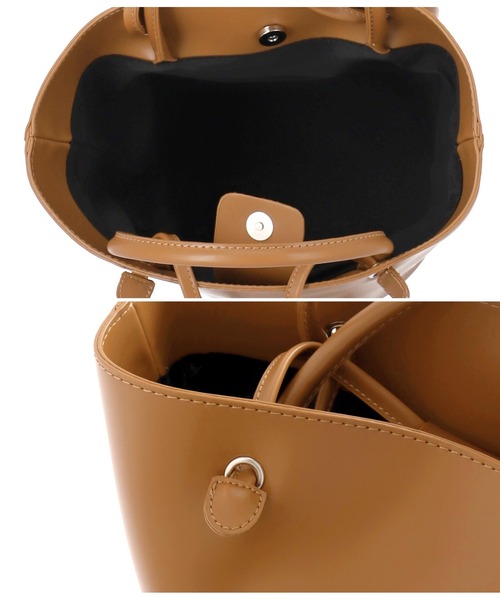 Settimissimo（セッティミッシモ）の「ポーチ付き2WAYハンドルバッグ（ハンドバッグ・レディース・ブラック/キャメル・FREE）」の13枚目の写真