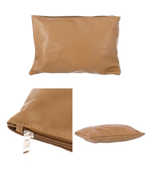 Settimissimo（セッティミッシモ）の「ポーチ付き2WAYハンドルバッグ（ハンドバッグ・レディース・ブラック/キャメル・FREE）」の15枚目の写真