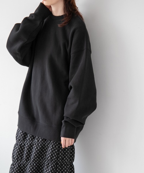 yuw（ユウ）の「UNISEX FLEECE PULLOVER　238895（スウェット・レディース・ブラック/ライトグレー/カーキ/イエロー・FREE）」の3枚目の写真