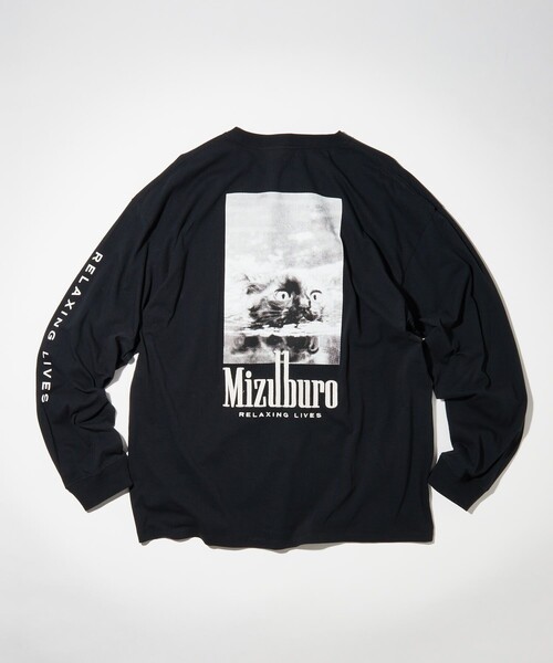 FREAK'S STORE(フリークスストア)の「SAUVENIR/サウベニア MIZUBURO LONG SLEEVE TEE/ミズブロ ロングスリーブ Tシャツ(Tシャツ/カットソー・メンズ・ホワイト/ブラック/その他9・SMALL/MEDIUM/LARGE)」の2枚目の写真