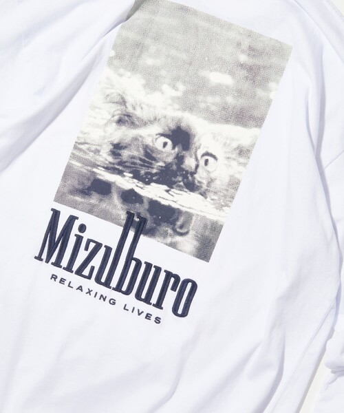 FREAK'S STORE(フリークスストア)の「SAUVENIR/サウベニア MIZUBURO LONG SLEEVE TEE/ミズブロ ロングスリーブ Tシャツ(Tシャツ/カットソー・メンズ・ホワイト/ブラック/その他9・SMALL/MEDIUM/LARGE)」の4枚目の写真