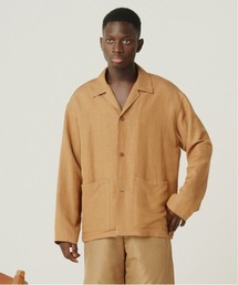 KIIT（キート）の「KIIT キート / OPEN COLLAR JKT オーバーサイズ オープンカラーシャツジャケット セットアップ / KIM-B99-202（カバーオール）」