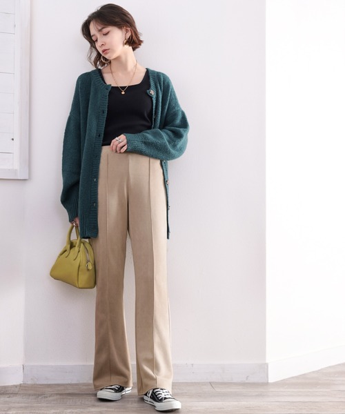 classicalelf(クラシカルエルフ)の「美脚魅せ。バックスリットセミフレアパンツ。(その他パンツ・レディース・ベージュ/アイボリー/グレイッシュベージュ・SMALL/MEDIUM/LARGE/X-LARGE)」の22枚目の写真