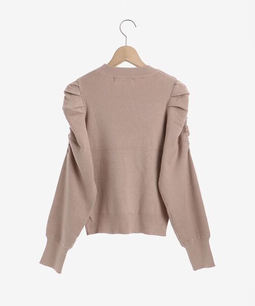 MAJESTIC LEGON（マジェスティックレゴン）の「ボリュームショルダーニット（ニット/セーター・レディース・ブラック/ベージュ/ブラウン/グレー/アイボリー・SMALL/MEDIUM）」の8枚目の写真