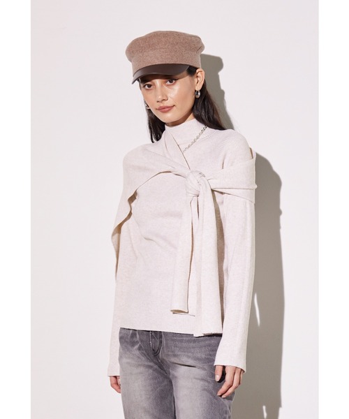 ALEXIA STAM（アリシアスタン）の「High Neck Rib Knit Top With